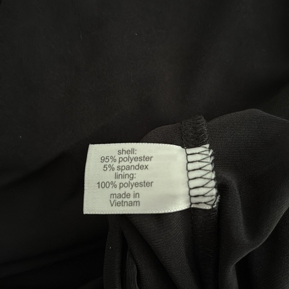 NWT Lane Bryant Black Sleeveless Sheath Midi Dress w/Draping. Size 14/16 - Picture 8 of 9